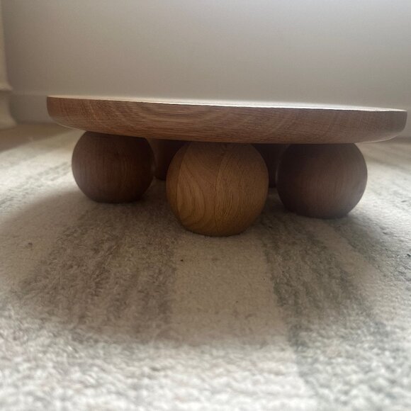 Bronx Oak Pedestal Tray Mcgee - Picture 3 of 4